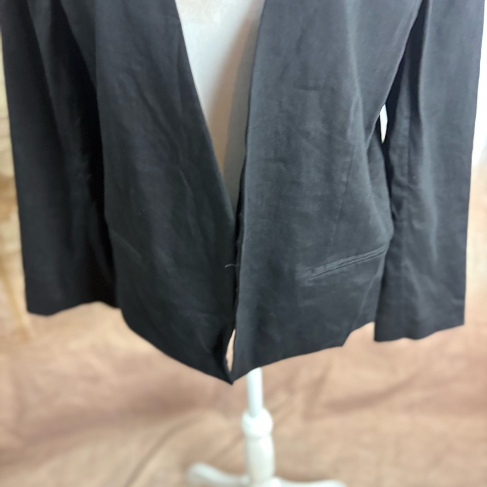 NEW Theory Women's linen Benefield Blazer Jacket - Picture 4 of 11